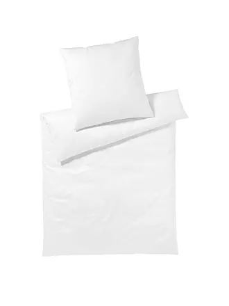ELEGANTE | Jersey Bettwäsche SOLID 140/200CM Weiss | 